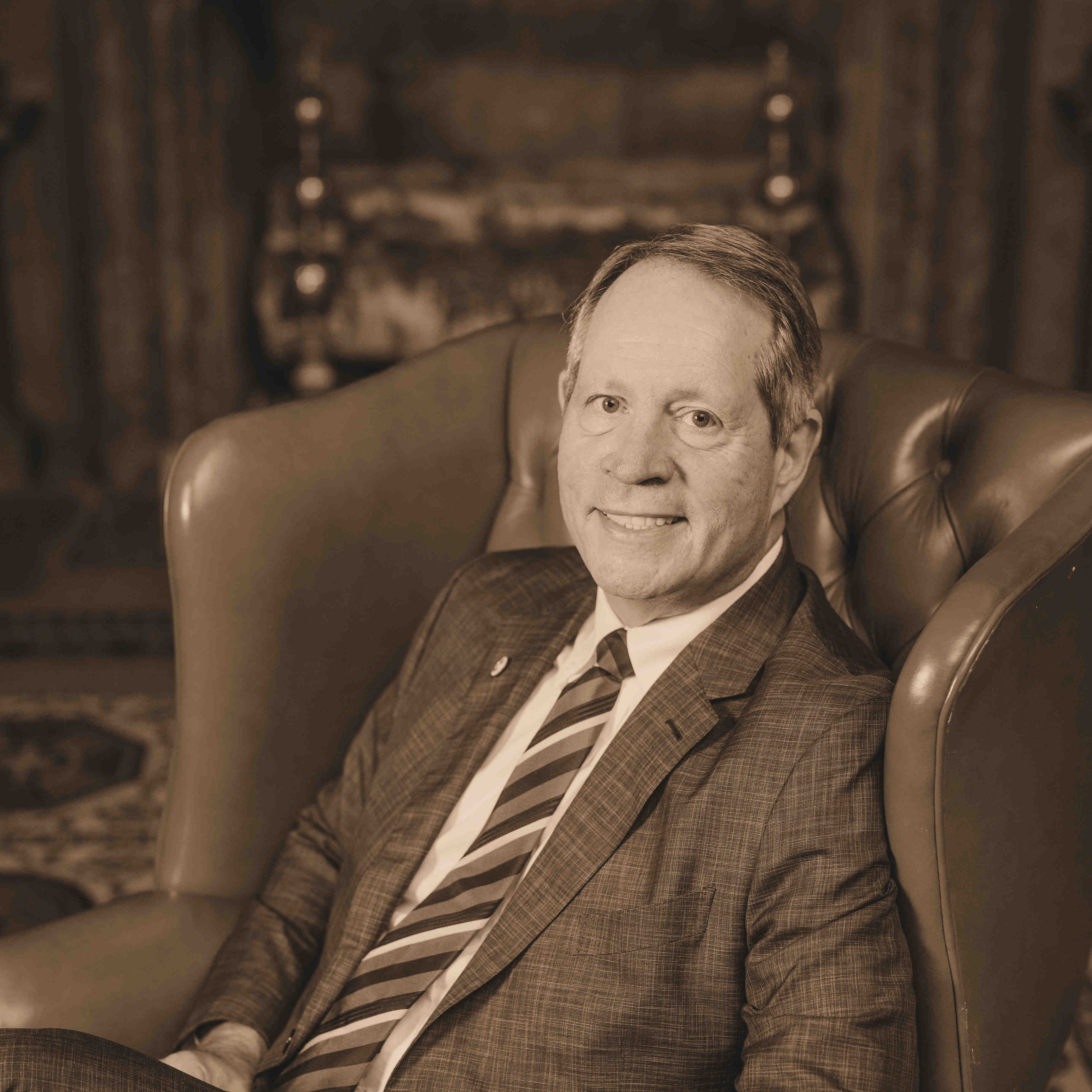 Keith Mangini in the Founders Hall of the Duquesne Club